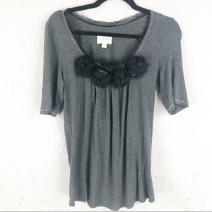 Anthropologie Deletta Rosette Top